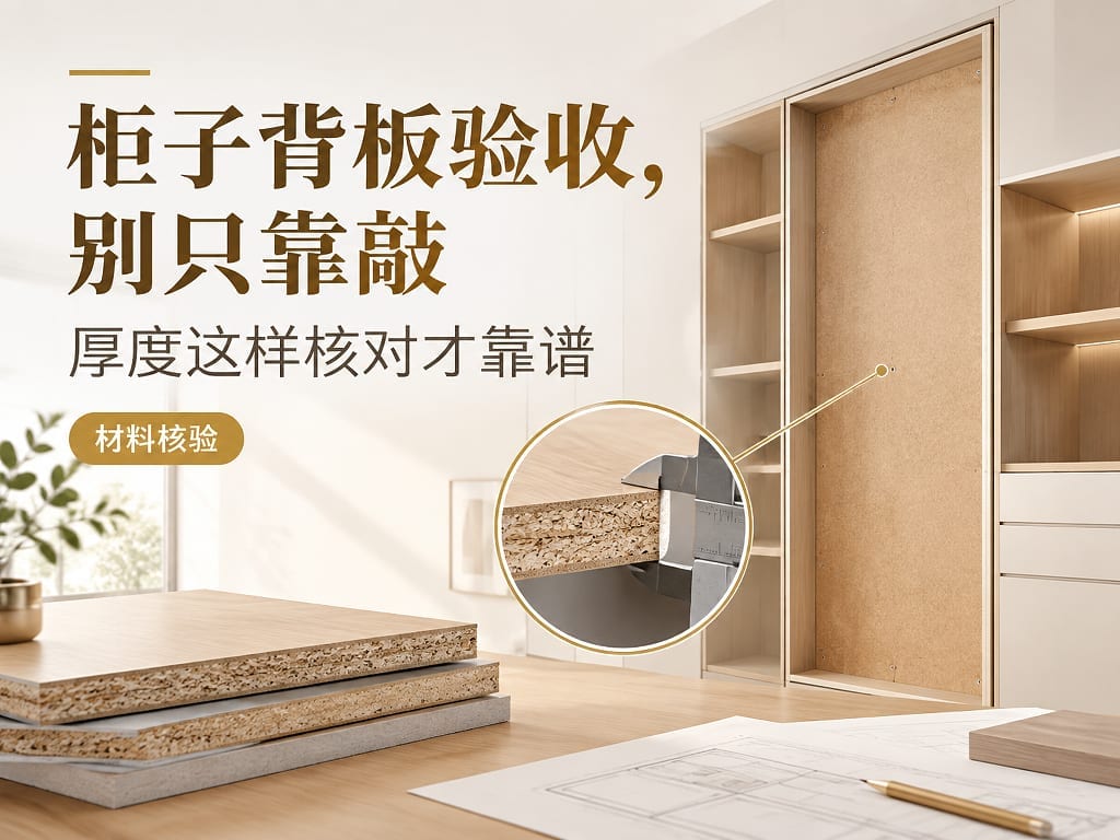 柜子背板验收,别只靠敲:厚度这样核对才靠谱