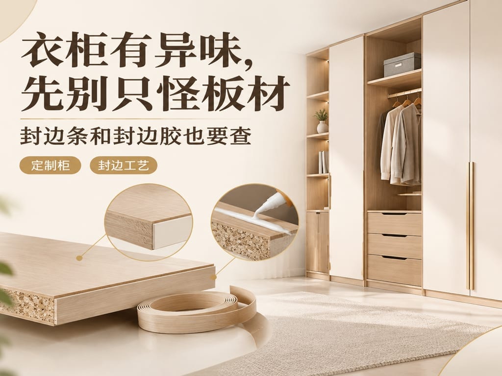 衣柜有异味,先别只怪板材:封边条和封边胶也要查