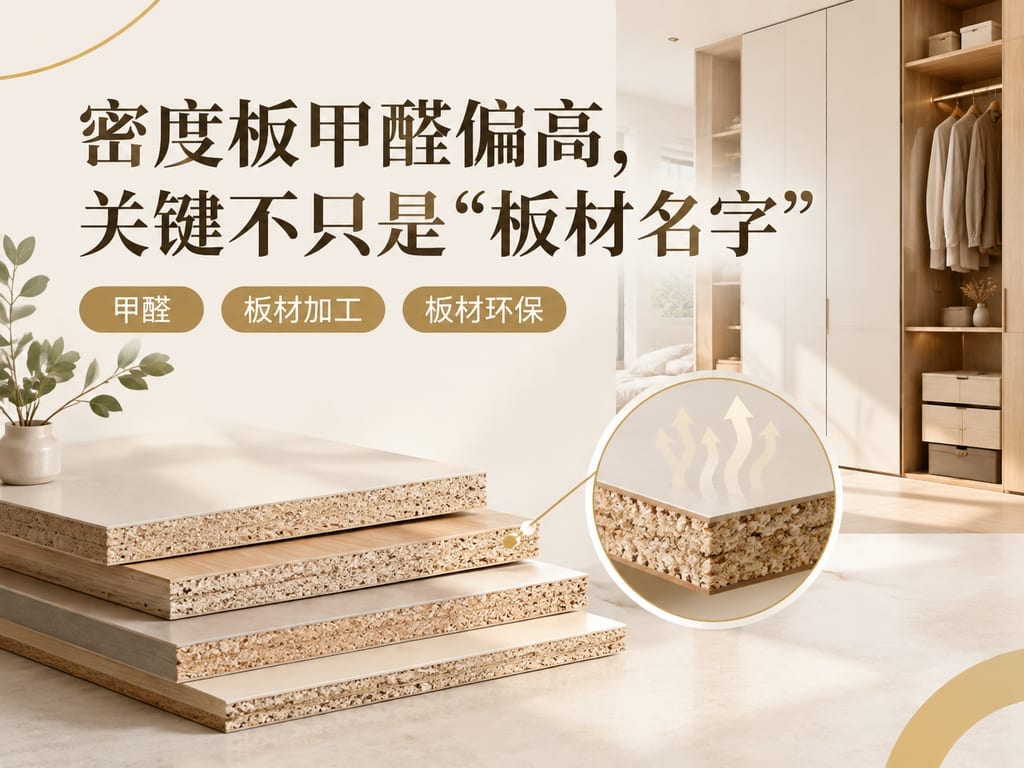 密度板甲醛偏高,关键不只是“板材名字”