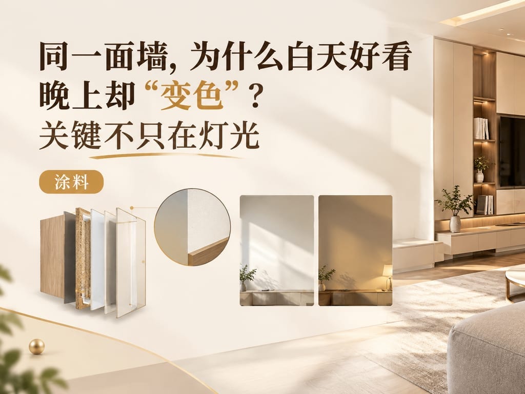 同一面墙，为什么白天好看晚上却“变色”？关键不只在灯光