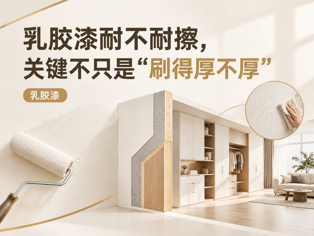 乳胶漆耐不耐擦,关键不只是“刷得厚不厚”