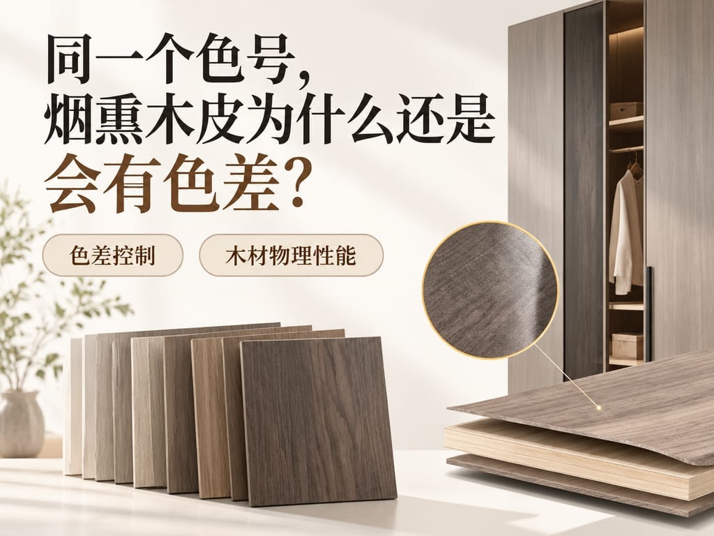 同一个色号，烟熏木皮为什么还是会有色差？