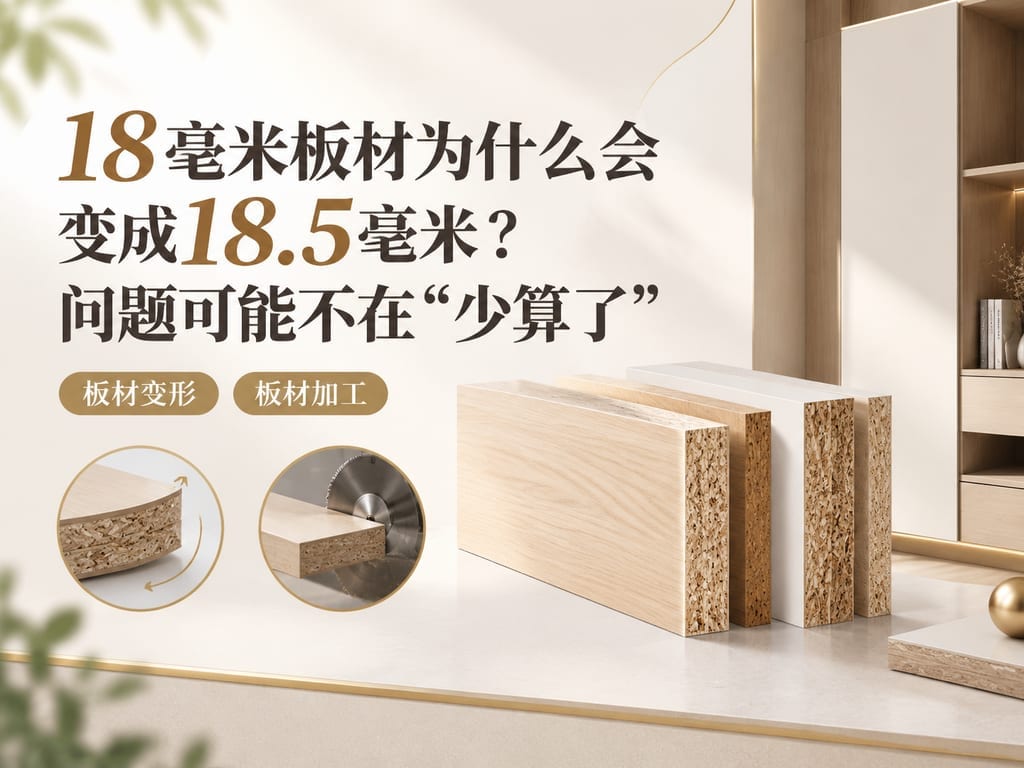 18毫米板材为什么会变成18.5毫米？问题可能不在“少算了”