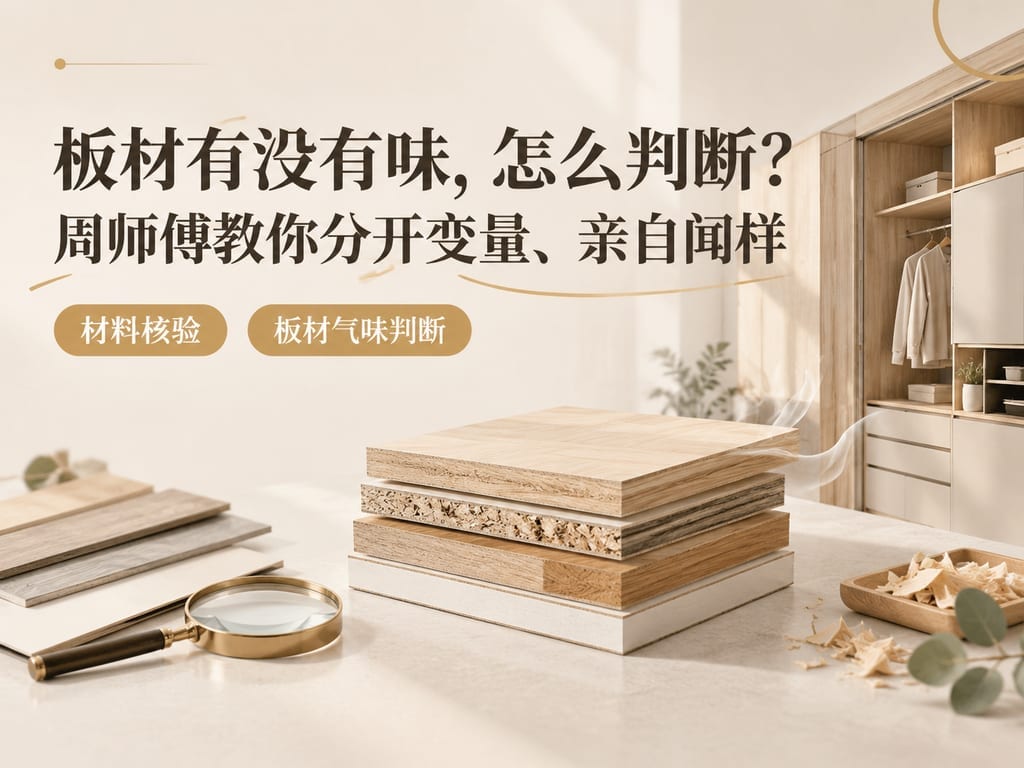 板材有没有味，怎么判断？周师傅教你分开变量、亲自闻样