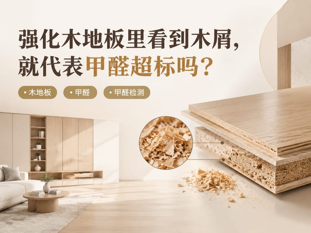 强化木地板里看到木屑,就代表甲醛超标吗?