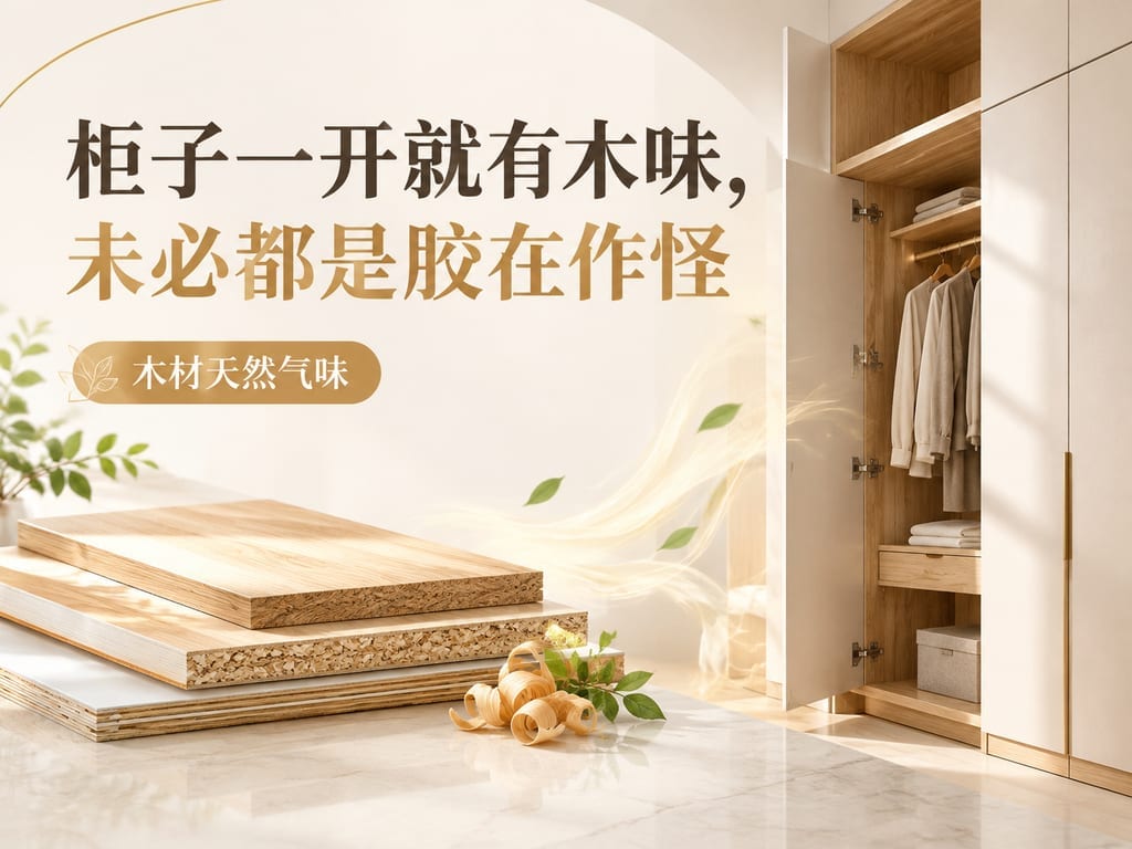柜子一开就有木味,未必都是胶在作怪