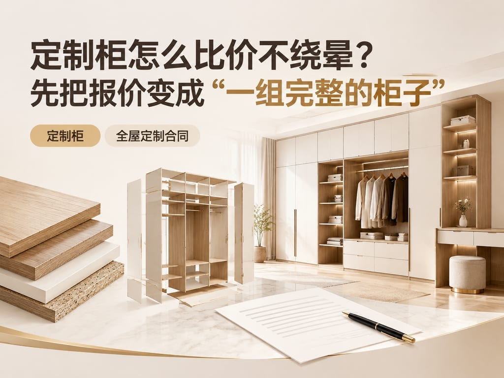 定制柜怎么比价不绕晕？先把报价变成“一组完整的柜子”