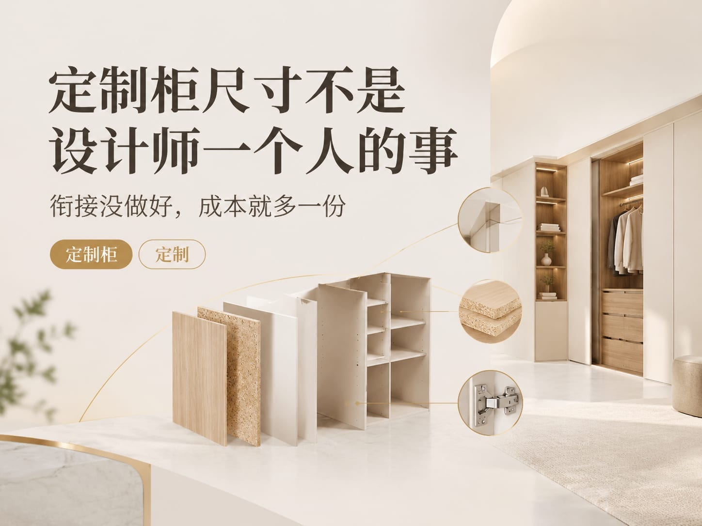 定制柜尺寸不是设计师一个人的事:衔接没做好,成本就多一份