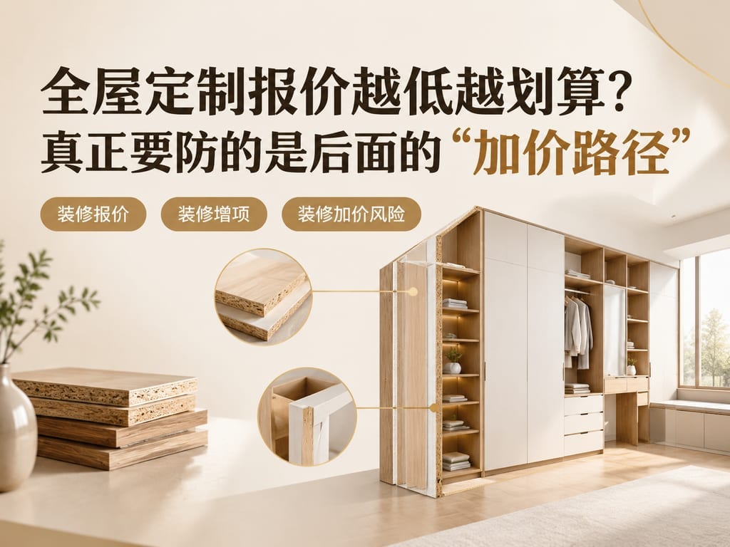 全屋定制报价越低越划算?真正要防的是后面的“加价路径”