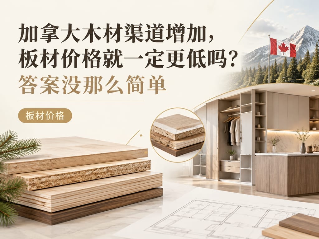 加拿大木材渠道增加，板材价格就一定更低吗？答案没那么简单