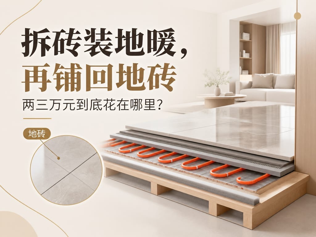 拆砖装地暖,再铺回地砖:两三万元到底花在哪里?