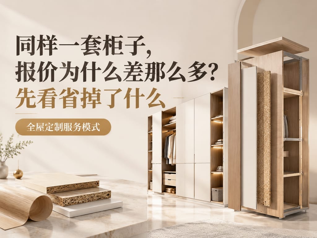 同样一套柜子,报价为什么差那么多?先看省掉了什么