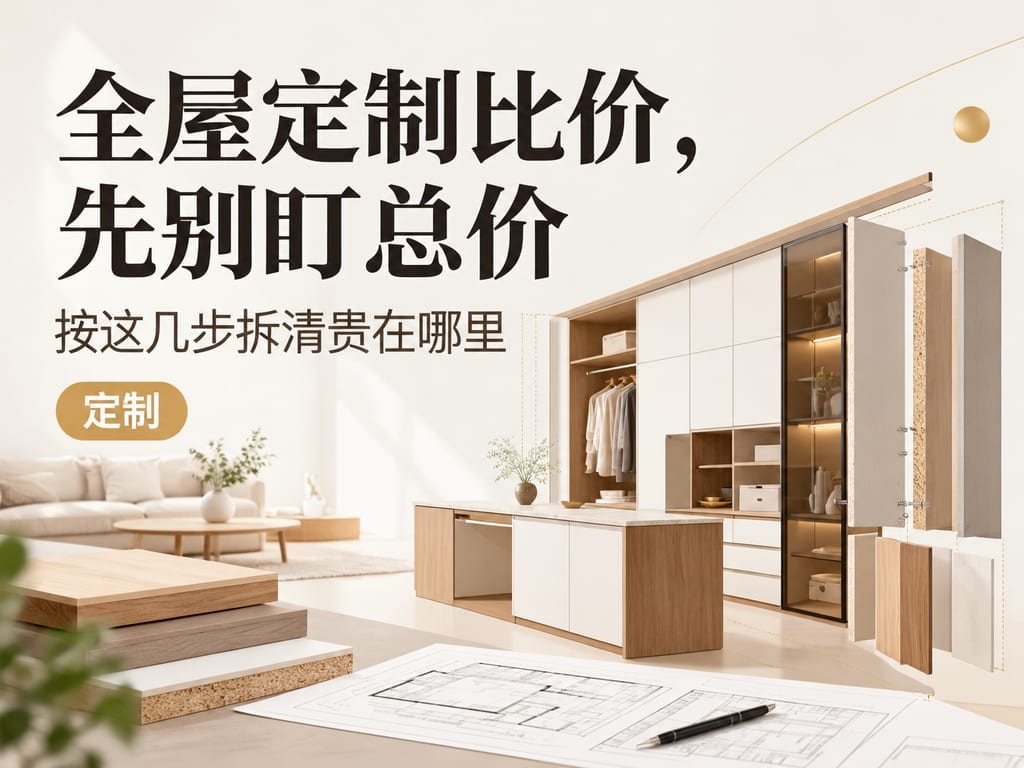 全屋定制比价,先别盯总价:按这几步拆清贵在哪里